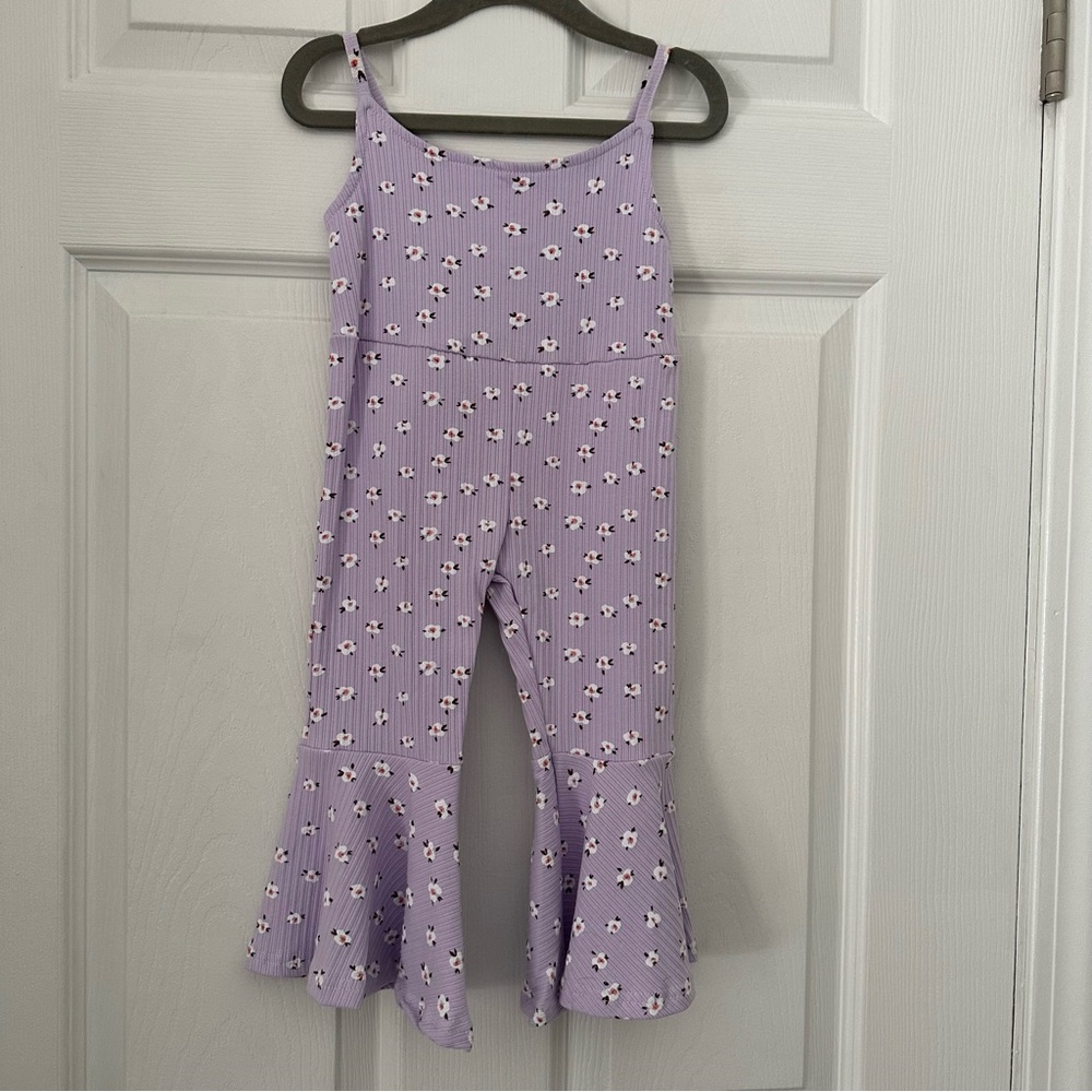 Enchanted Beauties | Bell-bottom Floral Jumpsuit Romper | 18-24m - Picture 2 of 5